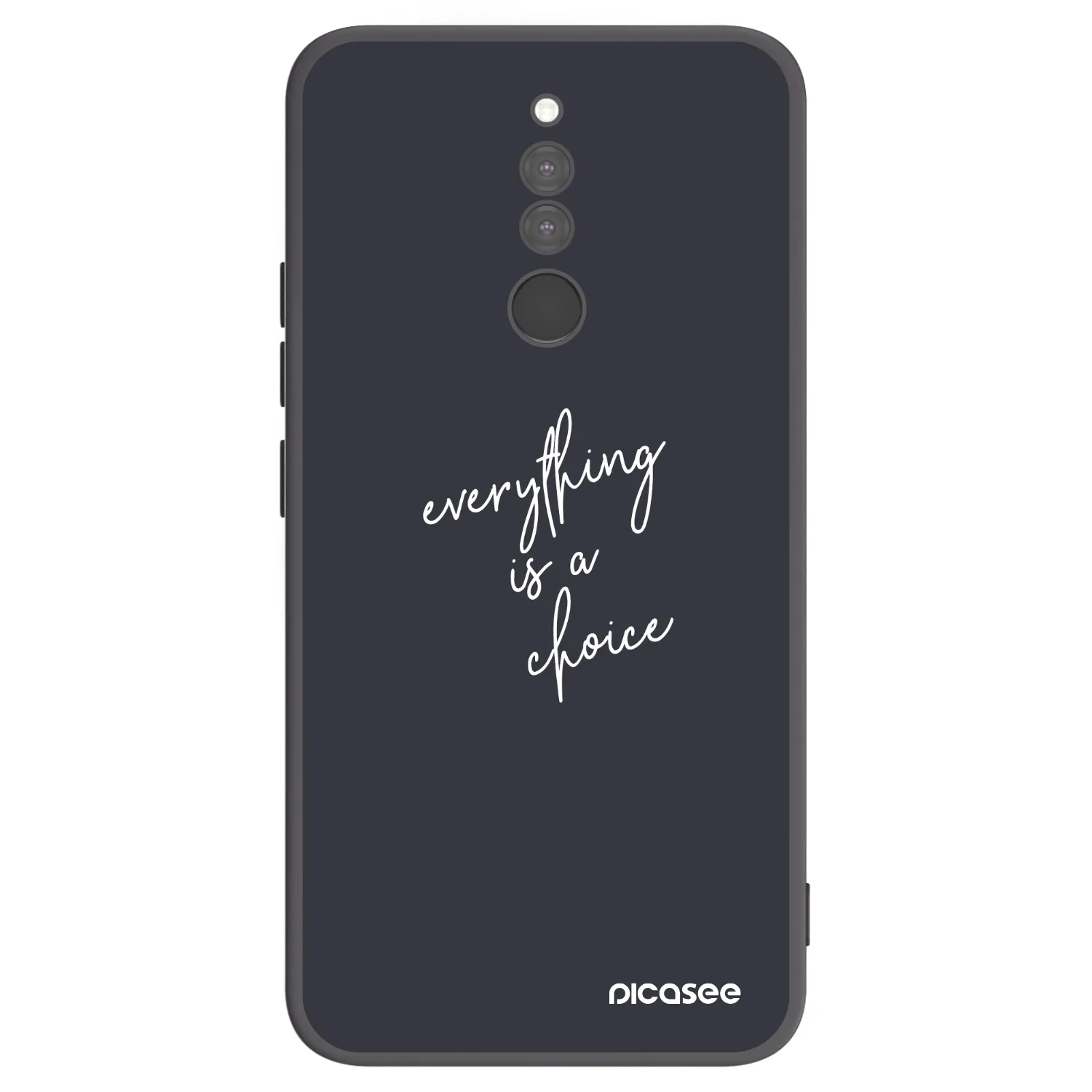 Picasee silikonski črni ovitek za Xiaomi Redmi 8 - Everything is a choice