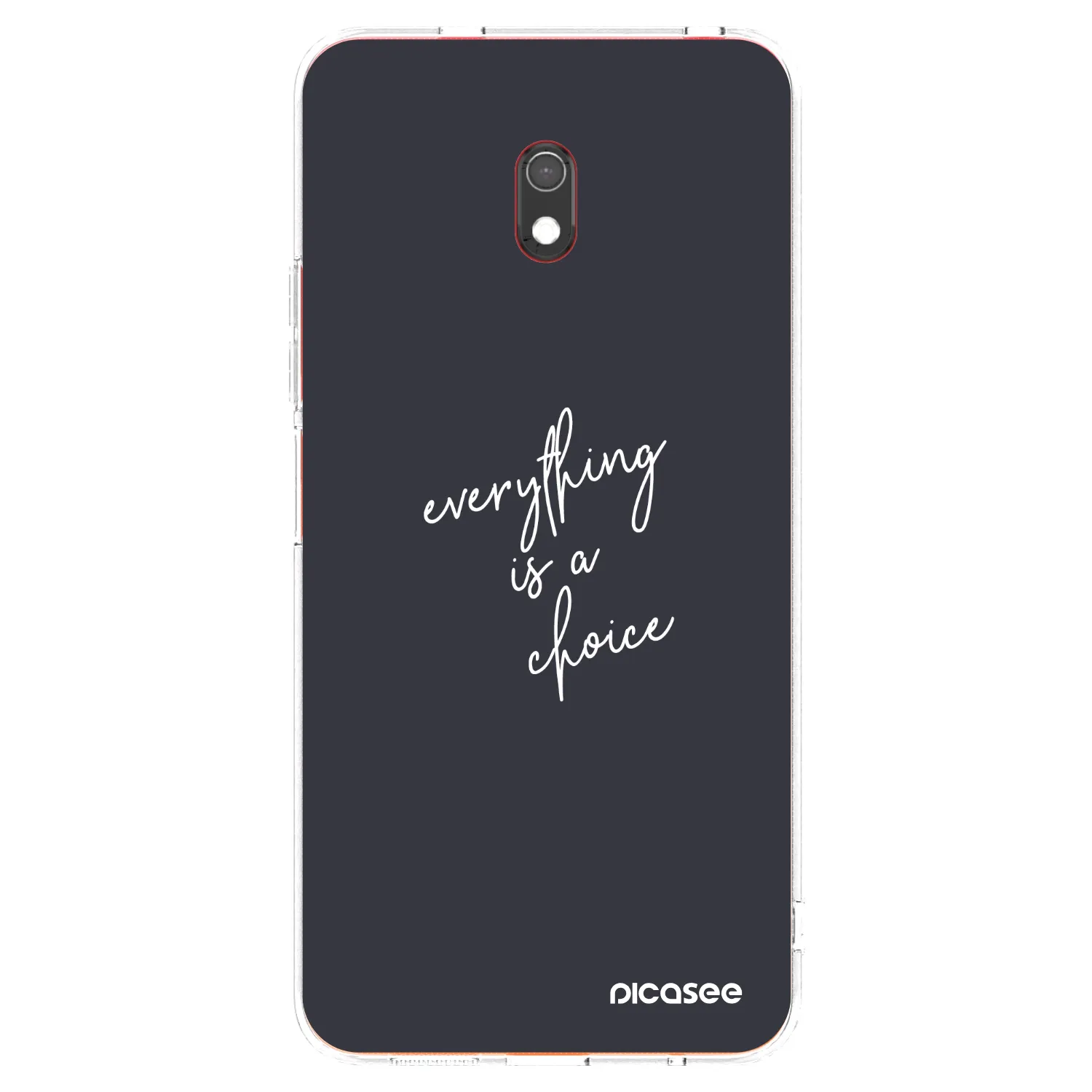 Picasee silikonski prozorni ovitek za Xiaomi Redmi 8A - Everything is a choice