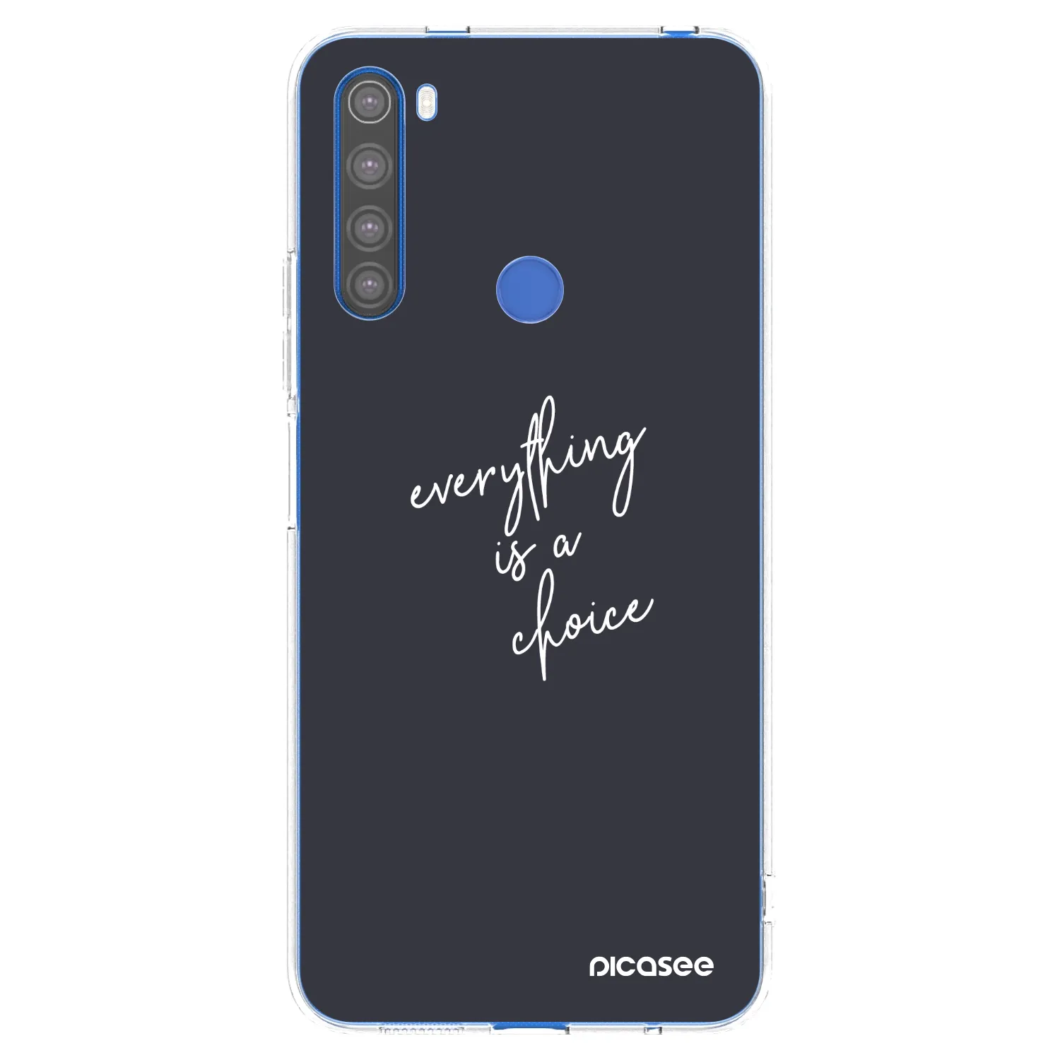 Picasee silikonski prozorni ovitek za Xiaomi Redmi Note 8T - Everything is a choice
