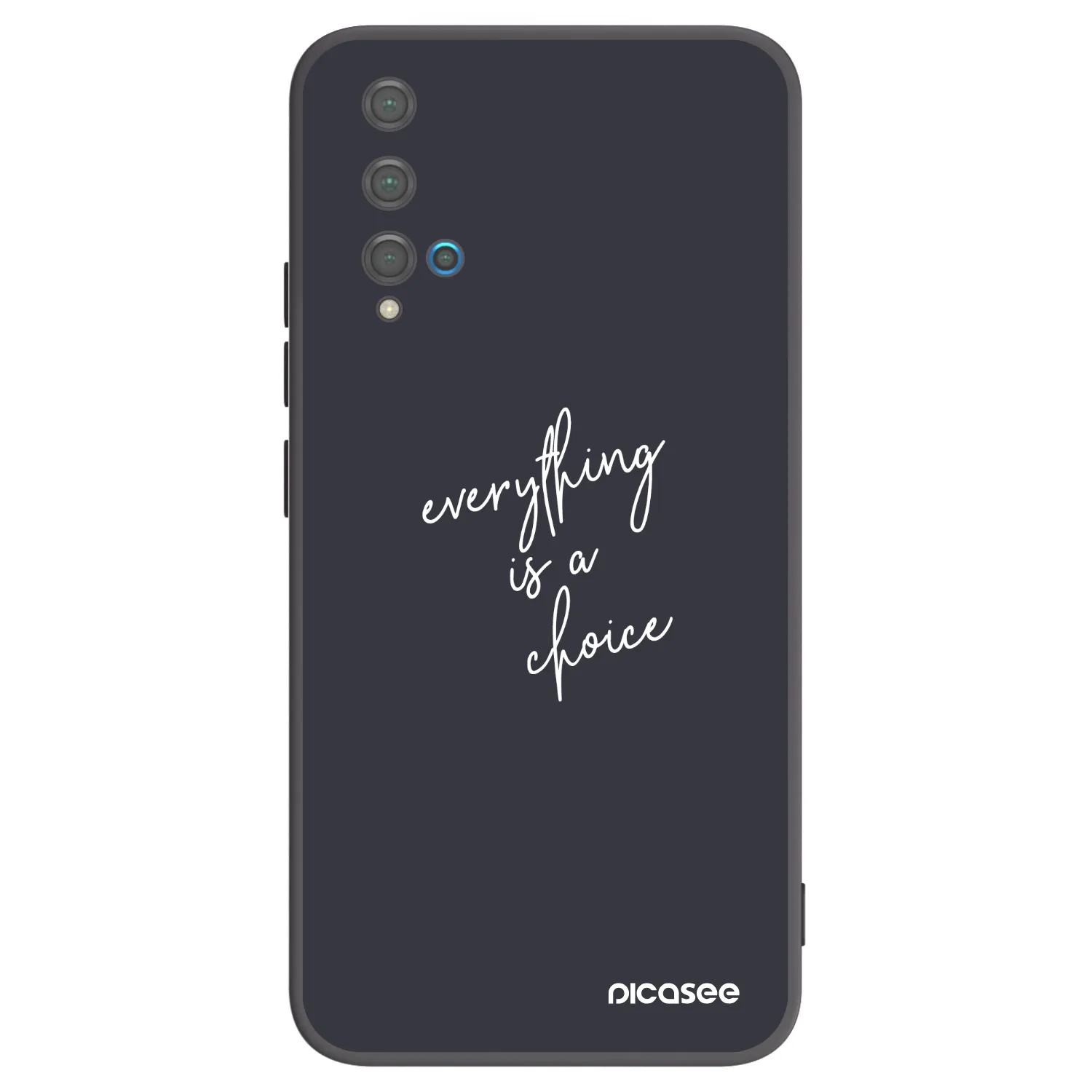 Picasee silikonski črni ovitek za Huawei Nova 5T - Everything is a choice