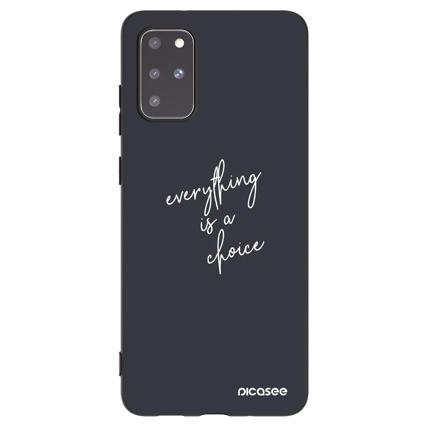 Picasee silikonski črni ovitek za Samsung Galaxy S20+ G985F - Everything is a choice