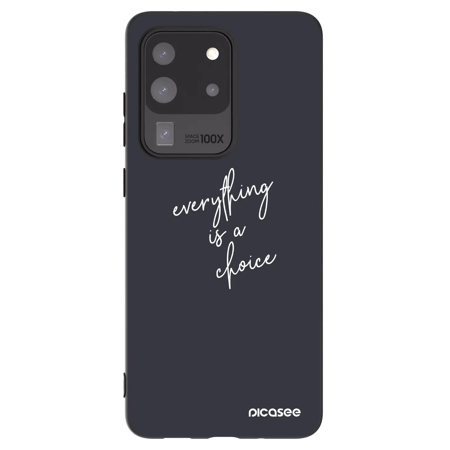 Picasee silikonski črni ovitek za Samsung Galaxy S20 Ultra 5G G988F - Everything is a choice