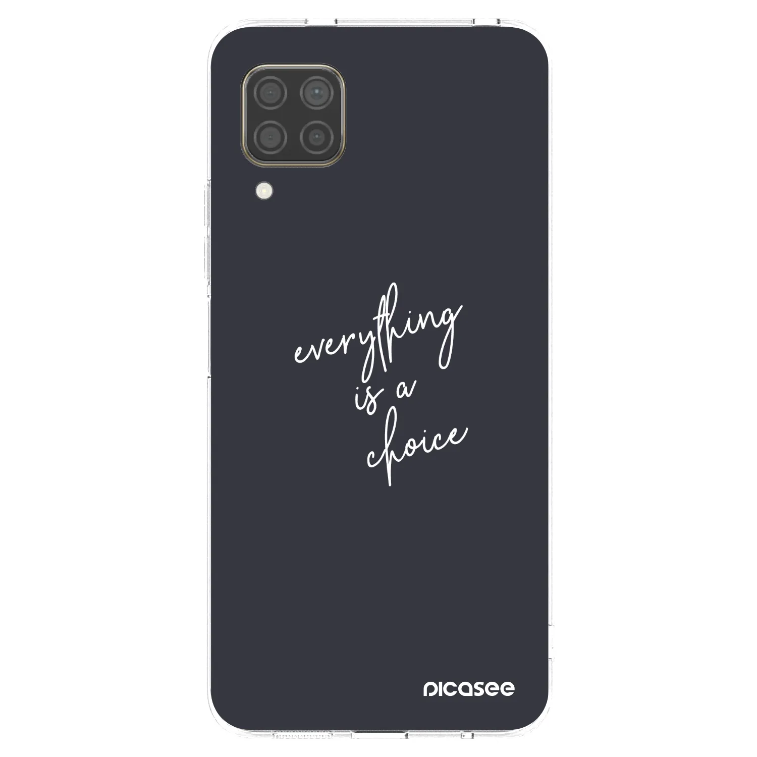 Picasee silikonski prozorni ovitek za Huawei P40 Lite - Everything is a choice
