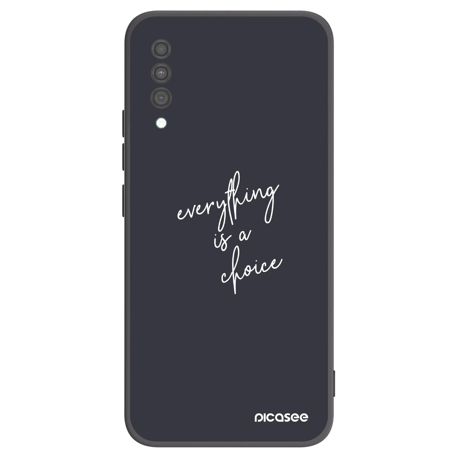 Picasee silikonski črni ovitek za Samsung Galaxy A30s A307F - Everything is a choice