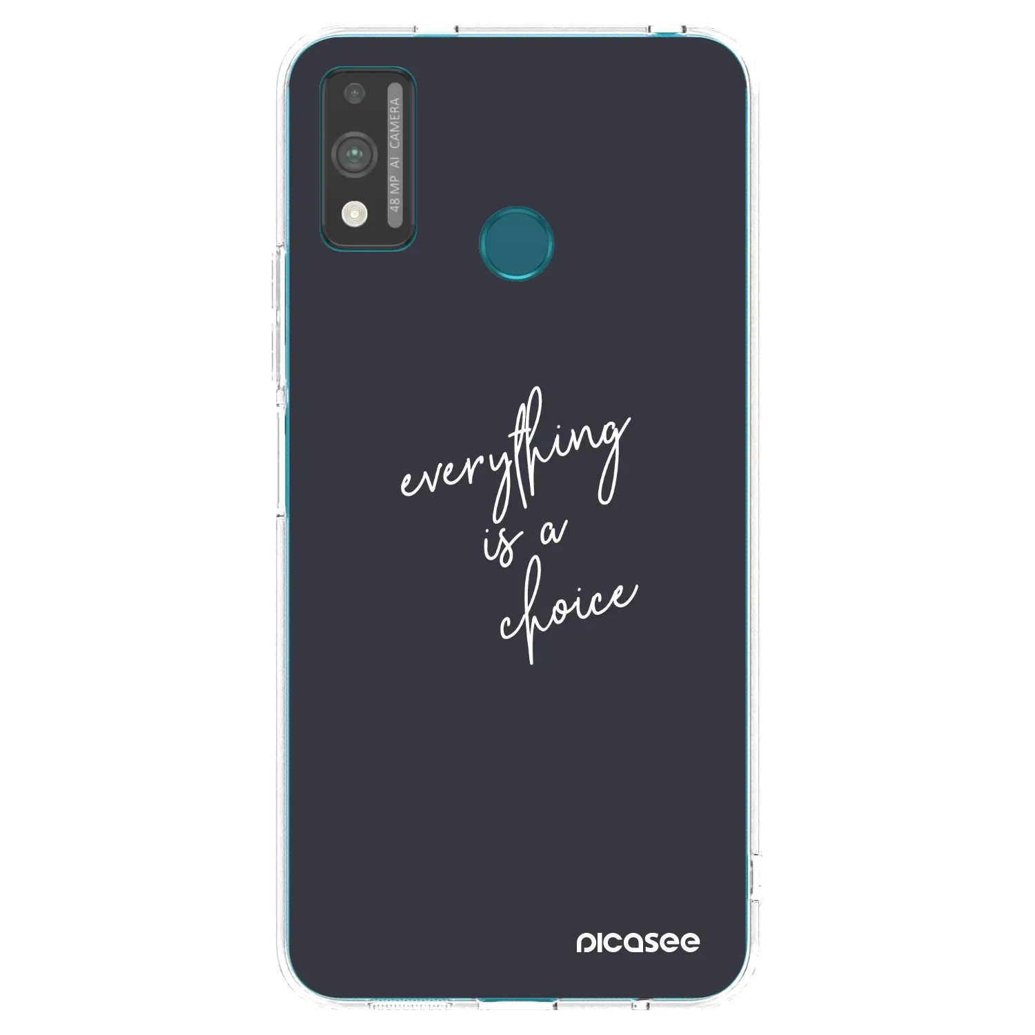 Picasee silikonski prozorni ovitek za Honor 9X Lite - Everything is a choice