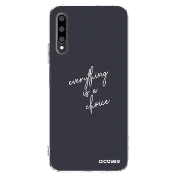 Picasee silikonski prozorni ovitek za Honor 9X Pro - Everything is a choice