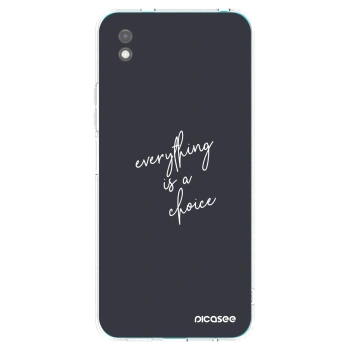Picasee silikonski črni ovitek za Xiaomi Redmi 9A - Everything is a choice