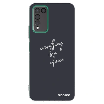 Picasee silikonski prozorni ovitek za Honor 10X Lite - Everything is a choice