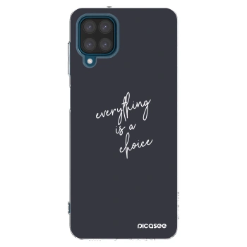Picasee silikonski prozorni ovitek za Samsung Galaxy A12 A125F - Everything is a choice