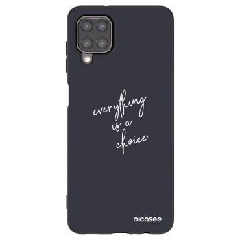 Picasee silikonski črni ovitek za Samsung Galaxy A12 A125F - Everything is a choice