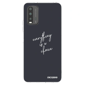 Picasee silikonski črni ovitek za Xiaomi Redmi 9T - Everything is a choice