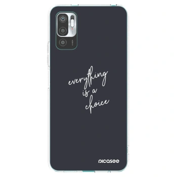 Picasee silikonski prozorni ovitek za Xiaomi Redmi Note 10 5G - Everything is a choice