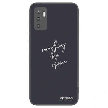 Picasee silikonski črni ovitek za Xiaomi Redmi Note 10 5G - Everything is a choice
