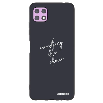 Picasee silikonski črni ovitek za Samsung Galaxy A22 A226B 5G - Everything is a choice