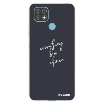 Picasee silikonski prozorni ovitek za Realme C21 - Everything is a choice
