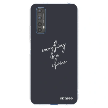 Picasee silikonski prozorni ovitek za Realme 7 - Everything is a choice