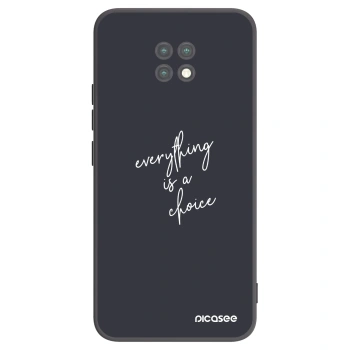 Picasee silikonski črni ovitek za Xiaomi Redmi Note 9T - Everything is a choice