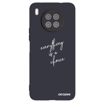Picasee silikonski črni ovitek za Huawei Nova 8i - Everything is a choice