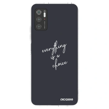 Picasee silikonski prozorni ovitek za Xiaomi Poco M3 Pro 5G - Everything is a choice