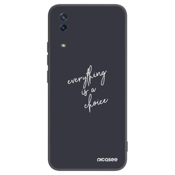 Picasee silikonski črni ovitek za Vivo Y11s - Everything is a choice