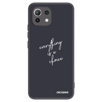 Picasee silikonski črni ovitek za Xiaomi 11 Lite 5G NE - Everything is a choice