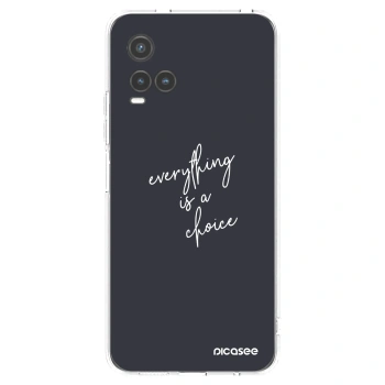 Picasee silikonski prozorni ovitek za Vivo Y33s - Everything is a choice