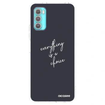 Picasee silikonski prozorni ovitek za Motorola Moto G60 - Everything is a choice