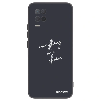 Picasee silikonski črni ovitek za Realme 8 5G - Everything is a choice