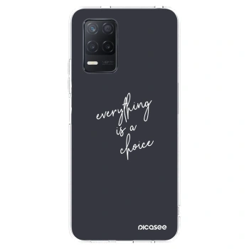 Picasee silikonski prozorni ovitek za Realme 8 5G - Everything is a choice