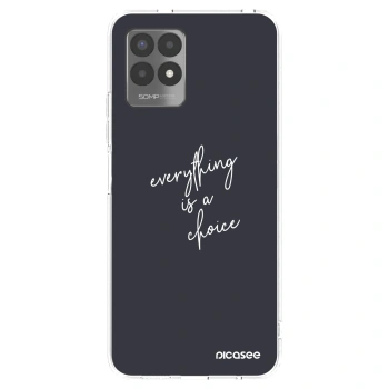 Picasee silikonski prozorni ovitek za Realme 8i - Everything is a choice