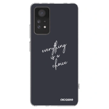 Picasee silikonski prozorni ovitek za Xiaomi Redmi Note 11 Pro 5G - Everything is a choice