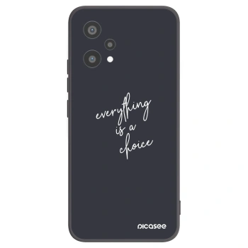 Picasee silikonski črni ovitek za Realme 9 Pro 5G - Everything is a choice