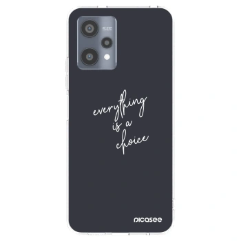 Picasee silikonski prozorni ovitek za Realme 9 Pro 5G - Everything is a choice