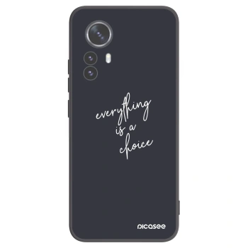 Picasee silikonski črni ovitek za Xiaomi 12 Pro - Everything is a choice