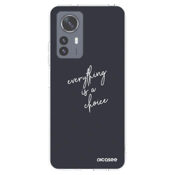 Picasee silikonski prozorni ovitek za Xiaomi 12 Pro - Everything is a choice