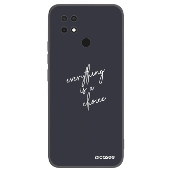 Picasee silikonski črni ovitek za Xiaomi Redmi 10C - Everything is a choice