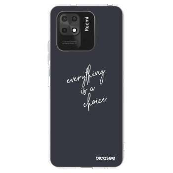 Picasee silikonski prozorni ovitek za Xiaomi Redmi 10C - Everything is a choice