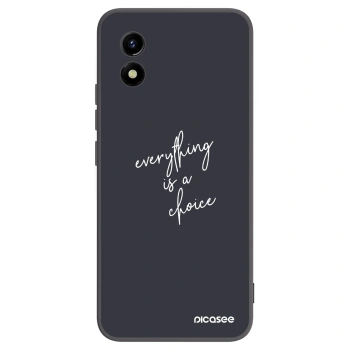 Picasee silikonski črni ovitek za Vivo Y01 - Everything is a choice