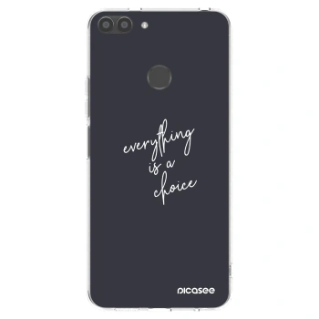 Picasee silikonski prozorni ovitek za Huawei P Smart - Everything is a choice