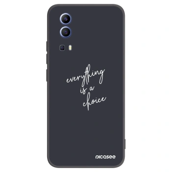 Picasee silikonski črni ovitek za Vivo Y52 5G - Everything is a choice