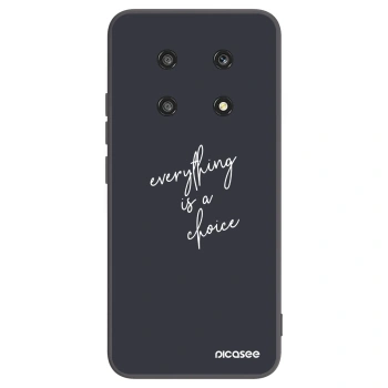 Picasee silikonski črni ovitek za Honor Magic4 Lite 5G - Everything is a choice