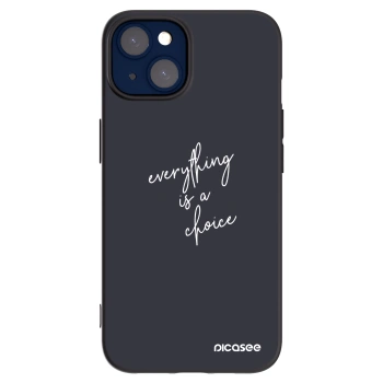 Picasee silikonski črni ovitek za Apple iPhone 14 - Everything is a choice