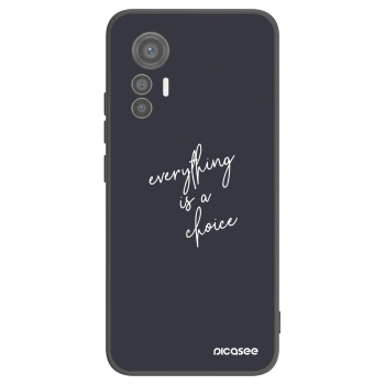 Picasee silikonski črni ovitek za Xiaomi 12 Lite - Everything is a choice