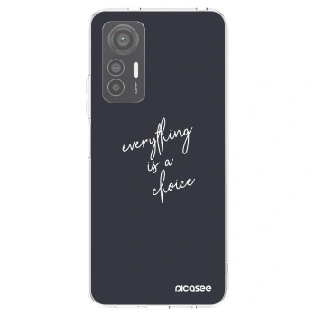 Picasee silikonski prozorni ovitek za Xiaomi 12 Lite - Everything is a choice