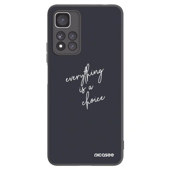 Picasee silikonski črni ovitek za Xiaomi Redmi Note 11 Pro+ 5G - Everything is a choice