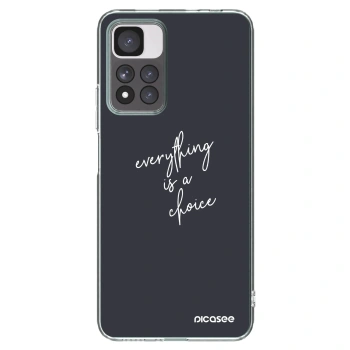 Picasee silikonski prozorni ovitek za Xiaomi Redmi Note 11 Pro+ 5G - Everything is a choice