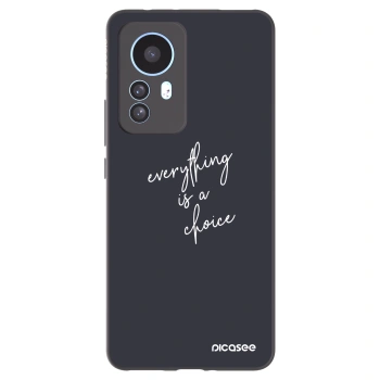 Picasee silikonski črni ovitek za Xiaomi 12T - Everything is a choice