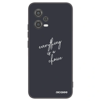 Picasee silikonski črni ovitek za Xiaomi Poco X5 - Everything is a choice