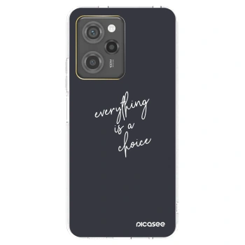Picasee silikonski črni ovitek za Xiaomi Poco X5 Pro - Everything is a choice