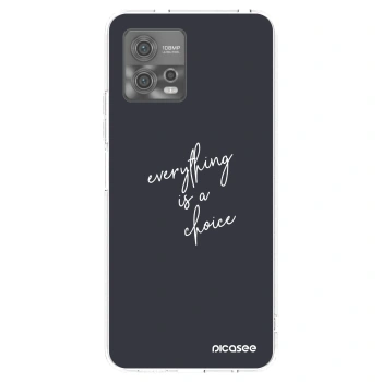 Picasee silikonski prozorni ovitek za Motorola Moto G72 - Everything is a choice